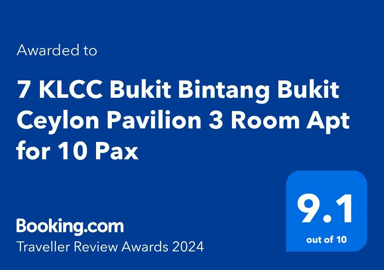 703 Klcc 5 Minutes To Alor Street Ceylon Pavilion 3 Room Apt For 10 Pax Kuala Lumpur Apartment